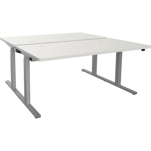 Adema+post 2 lati reg 180x165cm rip Bianco/argento,