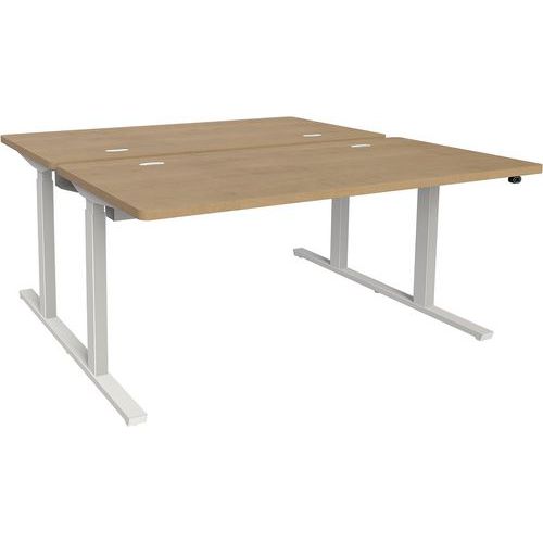 Adema+post 2 lati reg 180x165cm rip Rovere ant/bianco,