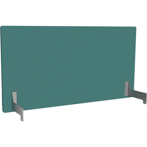 Adema+ pannello post due lati L160cm acc argento/tess laguna,