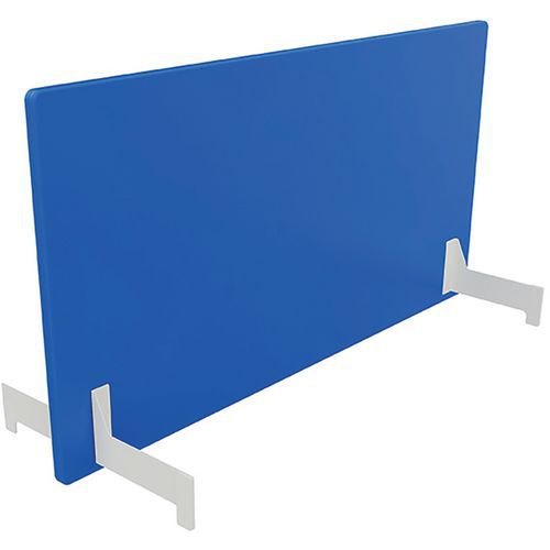 Adema+ pannello post a due lati L160 cm acc bianco/tess blu,