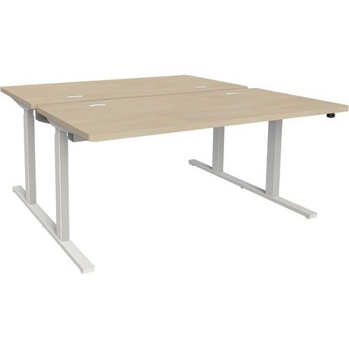 Adema+post 2 lati reg 160x165cm rip rovere natur/bian,