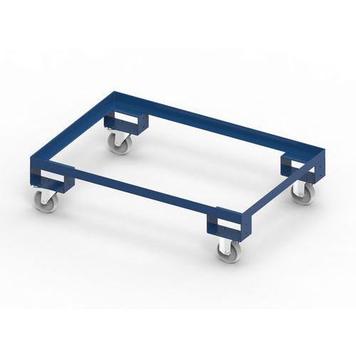 TELAIO CON RUOTE  1220X820X260 H PORTATA KG. 800 RAL5012,