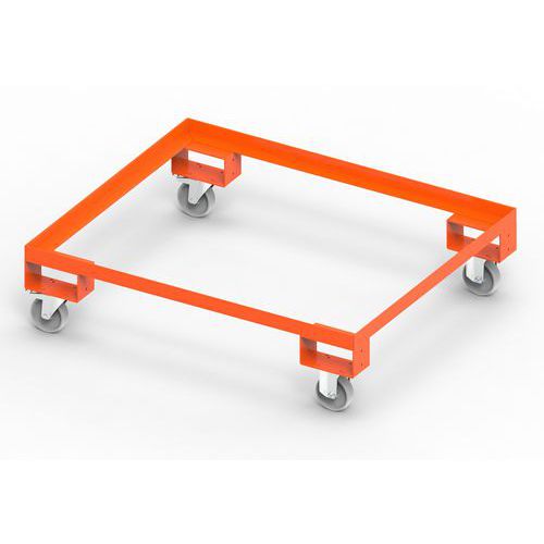 TELAIO CON RUOTE  1220X1020X260 H PORTATA KG. 800 RAL2004,