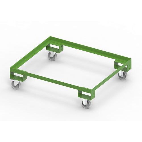 TELAIO CON RUOTE  1220X1020X260 H PORTATA KG. 800 RAL6018,