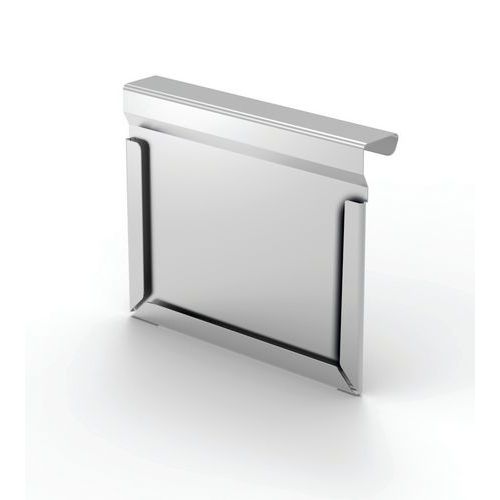 Porta etichette zincato agganciabile per contenitori form A5,