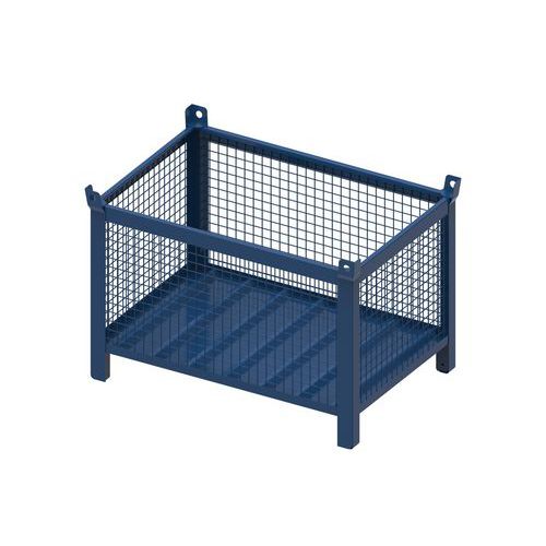 CONTENITORE IN RETE NO PORTA 1200X800X650+130+65 RAL5012,