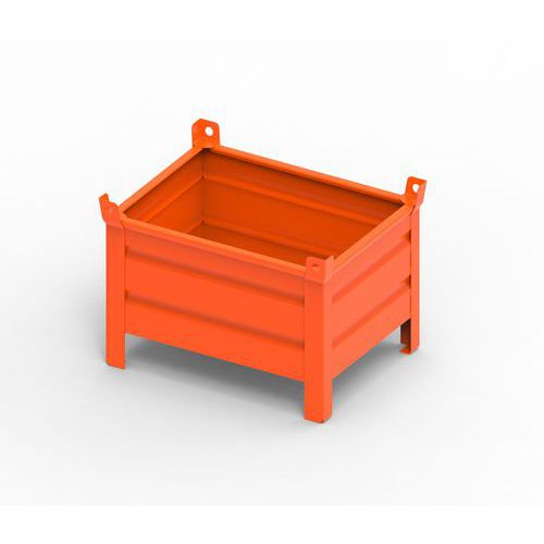 CONTENITORE MET NO PORTA 800X600X400+130+65 RAL2004,