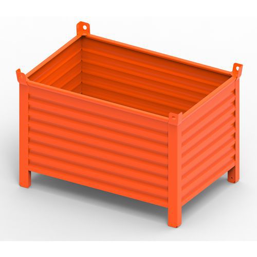 CONTENITORE MET NO PORTA 1200x800x650+130+65 RAL2004,