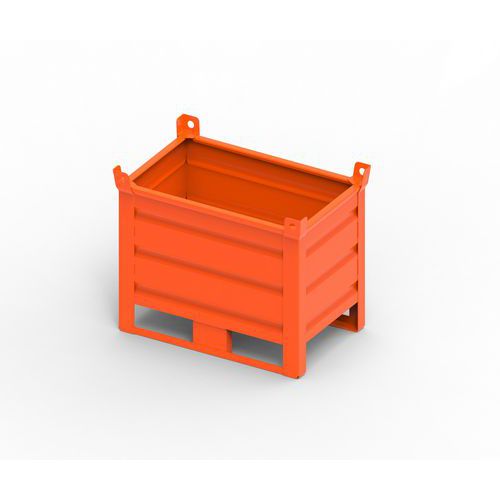 CONTENITORE METALLO NO PORTA 800X500X500+130+65 RAL2009,