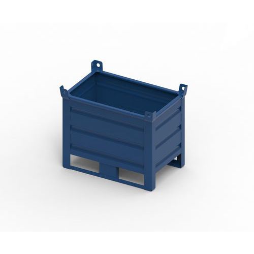 CONTENITORE METALLO NO PORTA 800X500X500+130+65 RAL5012,