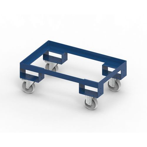 TELAIO CON RUOTE  820X520X260 H PORTATA KG. 800 RAL5012,