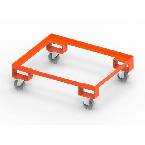 TELAIO CON RUOTE  1020X820X260 H PORTATA KG. 800 RAL2004,