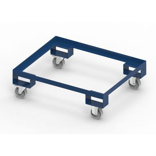 TELAIO CON RUOTE  1020X820X260 H PORTATA KG. 800 RAL5012,