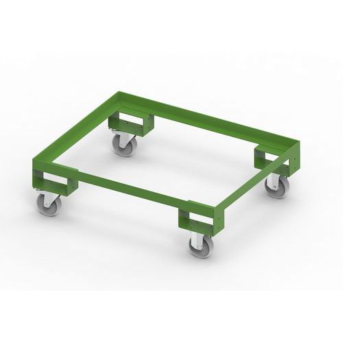 TELAIO CON RUOTE  1020X820X260 H PORTATA KG. 800 RAL6018,