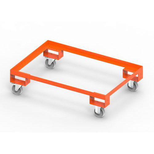 TELAIO CON RUOTE  1220X820X260 H PORTATA KG. 800 RAL2004,