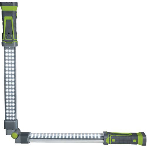 Lampada da lavoro pieghevole e ricaribile su treppiede,