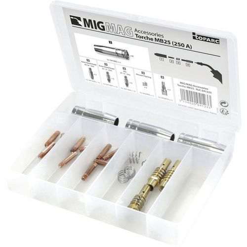 Confezione consumabili torcia MIG/MAG 250 A,