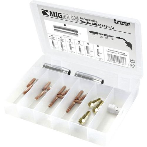 Confezione consumabili torcia MIG/MAG 350 A,