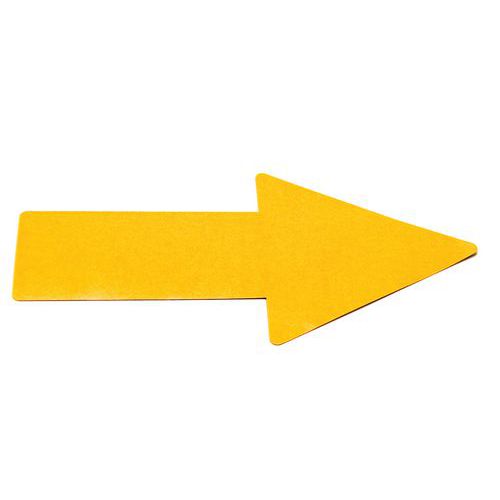 Lotto di 10 frecce per marcatura a terra colore giallo ,