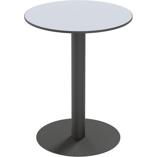 Tavolo per esterni Cross rotondo Ø60cm A75cm ripiano grigio,