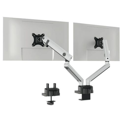 Supporto monitor SELECT PLUS braccio 2 schermi fiss tavolo,