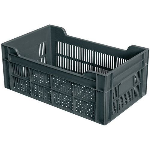 Bidone traforato impilabile - 20 L - grigio,