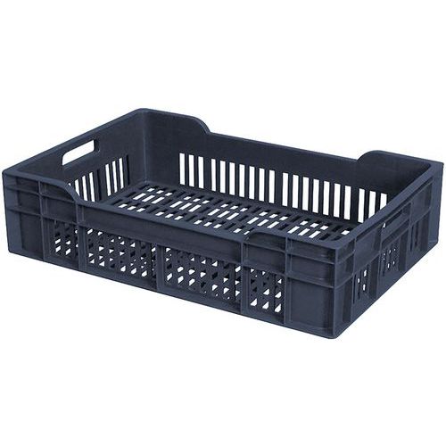 Bidone traforato impilabile - 25 L - grigio,