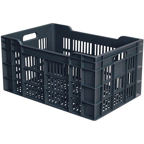 Bidone traforato impilabile - 60 L - grigio,