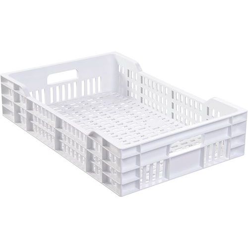 Bidone traforato impilabile - 25 L - bianco,