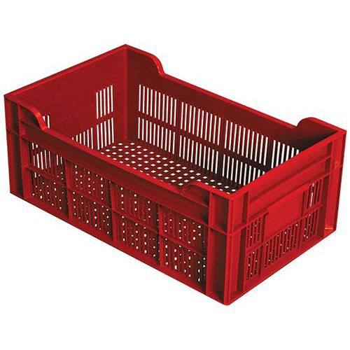 Bidone traforato impilabile - 20 L - bordeaux,