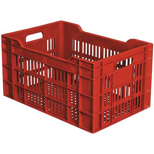 Bidone traforato impilabile - 45 L - bordeaux,