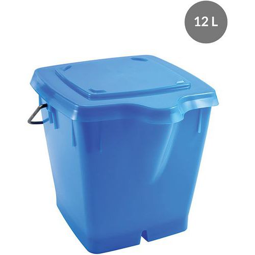 Secchio con coperchio  secchio di plastica colorato 21,1 litri