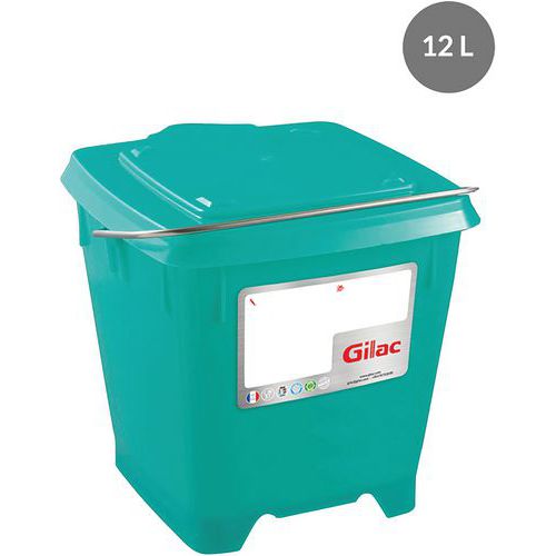 20 secchi con coperchio da 5 litri bianchi rettangolari | secchio in plastica adatto per uso alimentare, ermetico e stabile | secchio vuoto con manico e coperchio per alimenti, prodotti