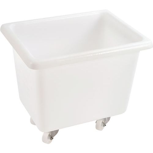 Contenitore profondo 500 L - 2 ruote fisse, 2 gir. con freno,