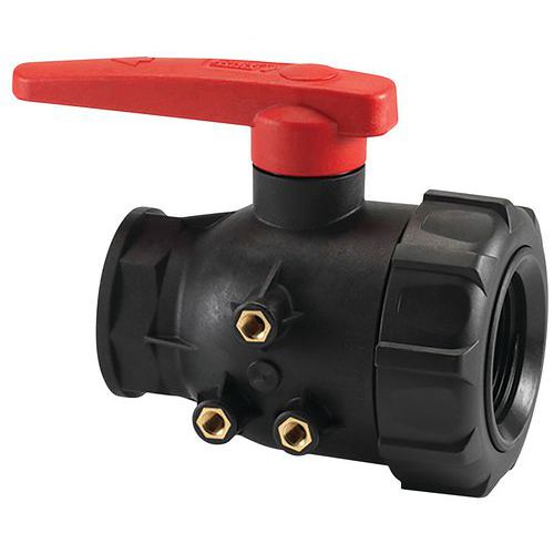 Valvola modello grande con raccordo per contenitori 310 L / 500 L,