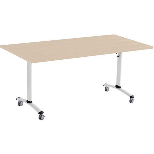 Tavolo ribaltabile HV3 120X80 rovere 25mm - Bianco,