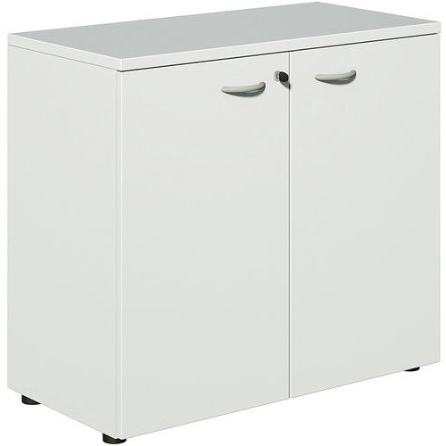 Armadio con ante battenti Practika A.73xL.80cm Bianco/Bianco,