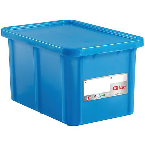 Conten.Impilab.Haccp 55L Blu 595X395X320 + Coperchio - Pp,