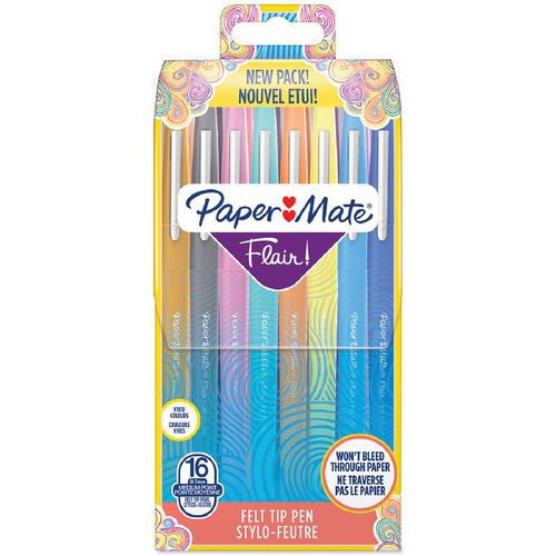 16 pennarelli Flair Original - Paper Mate,