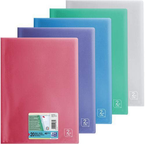 Proteggi-documenti Oxford 2nd life A4 20buste PP set da 10,