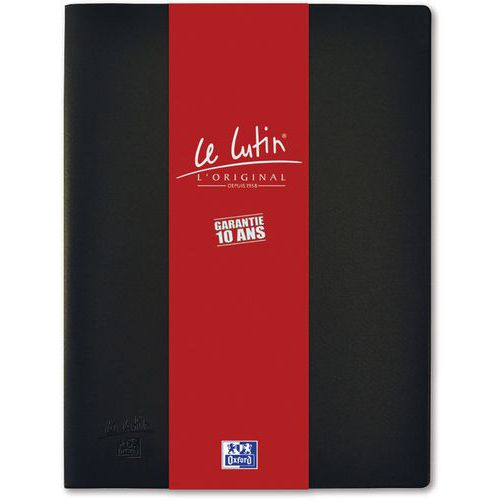 Proteggi-documenti Oxford Lutin A4 50buste PVC nero,