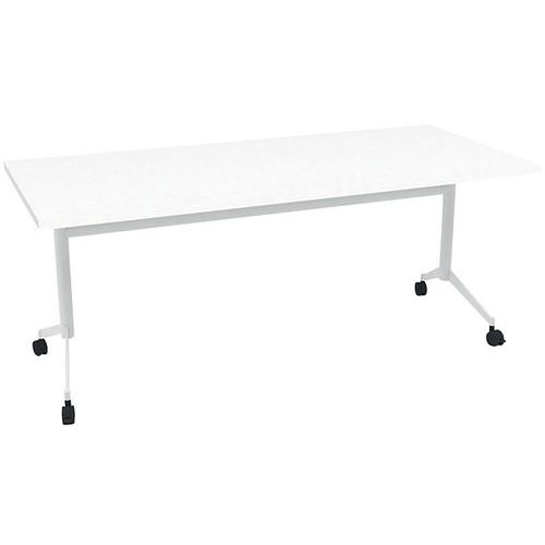 Tavolo da riunione 180x80x73 Pop-Up - Bianco/Bianco,