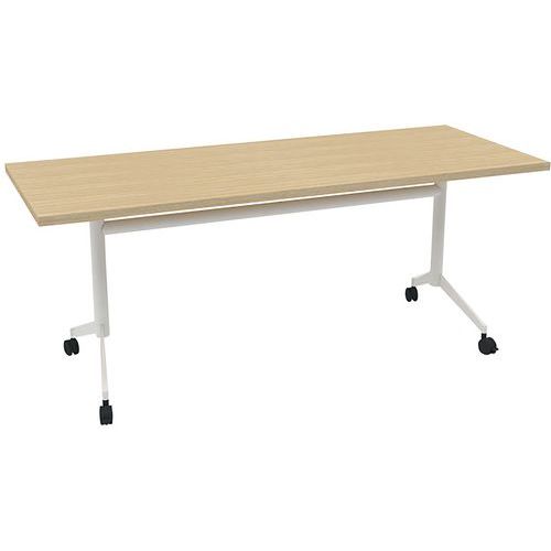 Tavolo da riunione 180x70x73 Pop-Up - Rovere/Bianco,