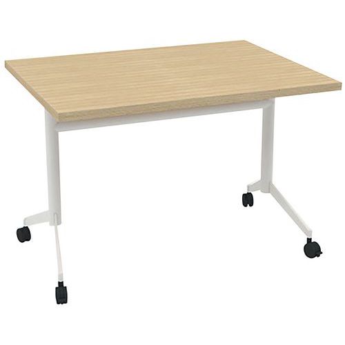 Tavolo da riunione 120x80x73 Pop-Up - Rovere/Bianco,