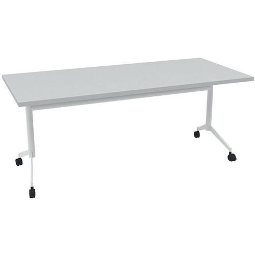 Tavolo da riunione 180x80x73 Pop-Up - Grigio/Bianco,