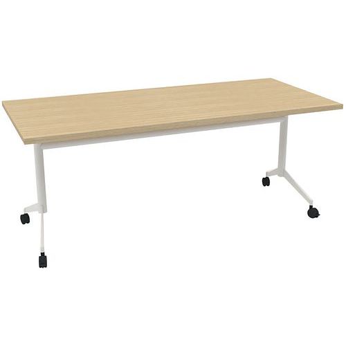 Tavolo da riunione 180x80x73 Pop-Up - Rovere/Bianco,