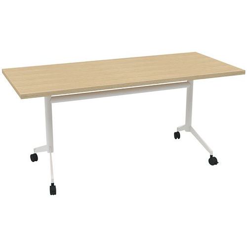 Tavolo da riunione 160x70x73 Pop-Up - Rovere/Bianco,