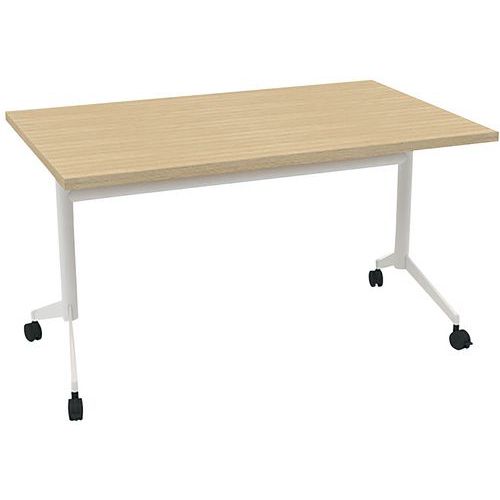 Tavolo da riunione 140x80x73 Pop-Up - Rovere/Bianco,