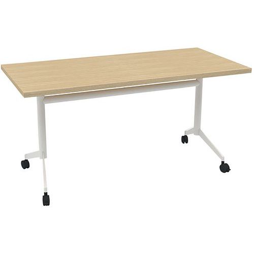 Tavolo da riunione 140x70x73 Pop-Up - Rovere/Bianco,