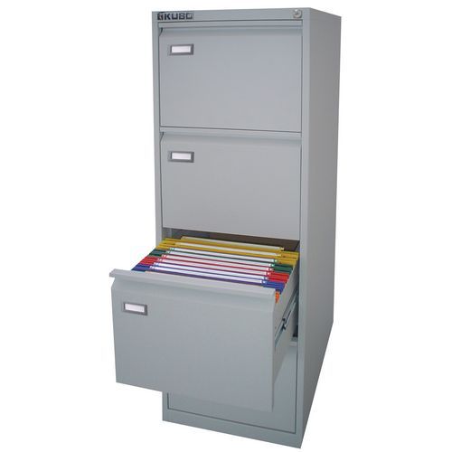 Classificatore 4 cassetti 46x62x132 cm - Grigio,